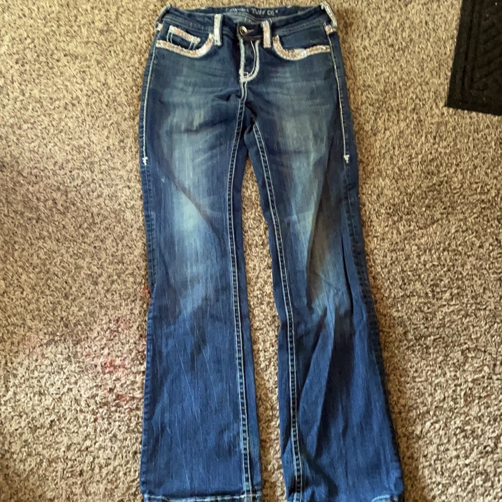 Cowgirl Tuff Co. First Class Sequined Jeans.